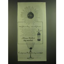 1945 Hiram Walker's Dry Martini Ad - Tastes fresh as a daisy