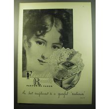 1950 Caron Fleurs de Rocaille Perfume Advertisement - The best compliment