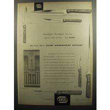 1952 Ekco Arrowhead Cutlery Advertisement - beautiful, beautiful knives