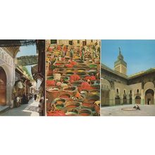 Fes Les Tanneurs Morocco Crafts Makers & Vendors 3x Postcard s