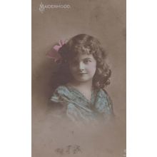 Maidenhood Coming Of Age Antique Postcard