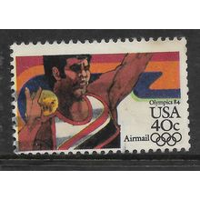 USA 1983 OLYMPIC GAMES LOS ANGELES 40c SHOT PUTTING SG A2022 FINE USED#