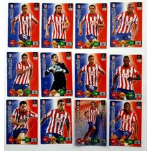 12 ATLETICO MADRID PANINI CHAMPIONS LEAGUE SUPER STRIKES 2009/10 FOOTBALL CARDS