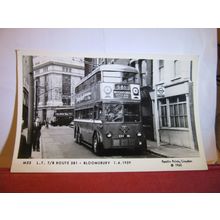 BUS AT BLOOMSBURY, LONDON, 1959 unused postcard RP dated 1969 #