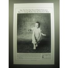 1993 U.S. Savings Bonds Ad - Take the first step toward higher education