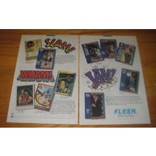 1992 Fleer 91 NBA Basketball Series Cards Advertisement - Slam! Wham! Jam!