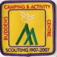 Scout Badge UK Camp Site - Buddens Scouting 1907/2007 (A1)