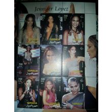 Jennifer Lopez Bloc 9 val. Somalia MNH J-LO HOLLYWOOD MUSIC STAR