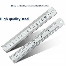 6" inch 15cm 150mm Stainless Steel Double Sided Ruler Metal Rule Metric Imperial