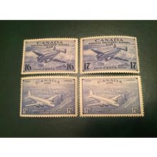 ICOLLECTZONE Canada #CE1-CE4 VF CE1-hinged, CE2-4 NH