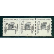 2124 4.9c Buckboard Very Fine MNH Dry Gum PNC 3/3 W0336