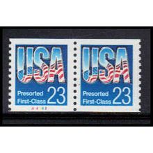 2606 23c U.S. Flag Very Fine MNH CNP Left A4443 PA1444