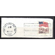 Used 2523 29c U.S. Flag Kansas City, MO. 641 E1705