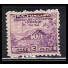 752 3c Washington's Hdqs Fine MNH O4726