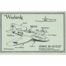 Heinkel 112 WW2 Military Bomber Plane Limited Edition Postcard