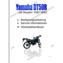 YAMAHA DT50R BEDIENUNGSANLEITUNG 1989 MOTORRAD 92 SEITE DEUTSCH