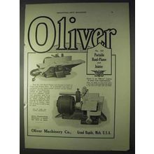 1922 Oliver No. 133 Portable Hand-Planer and Jointer Ad