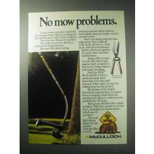 1985 McCulloch MAC 80-A String Trimmer Ad - No Mow