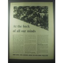 1954 Civil Defence Ad - At the back of all our minds