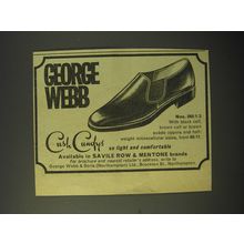 1964 George Webb Nos. 560/1/2 Shoes Ad - Cush Cumfys so light and comfortable