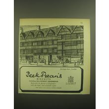 1945 Peek Frean's Biscuits Ad - Holborn Bars, London