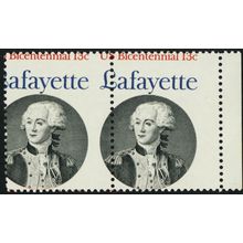 1716, Fantastic Misperf Freak Error Mint NH 13¢ Pair * Stuart Katz