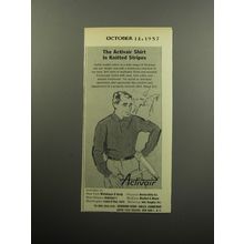 1957 Activair Shirt Advertisement - The Activair Shirt in Knitted Stripes