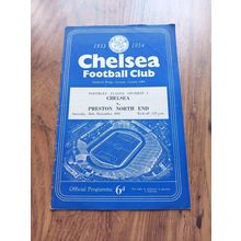 1953/54 Chelsea vs Preston North End, Division 1, 28/11/1953 ** FREE P&P **
