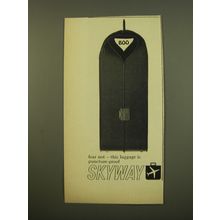 1961 Skyway Luggage Ad - Fear not - this luggage is puncture-proof