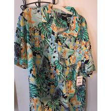 NEW Men's Bluey Button Up Medium (38/40) Short Sleeve Shirt