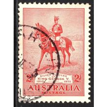 AUSTRALIA 1935: SILVER JUBILEE OF KING GEORGE V - 2d RED USED (G6)