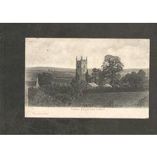 Postcard Devon Tedburn Church from Lidburn 1911 Dunsford PM