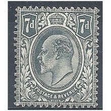 1910 SG249 7d Slate Grey Light Mounted Mint