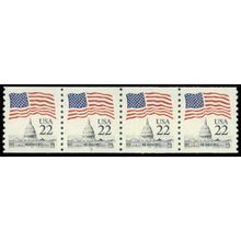 2115b 22c U.S. Flag Very Fine MNH PNC 2/4 R0028