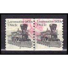 Used 1897A 2c Locomotive Fine CNP Left 8 PA0301