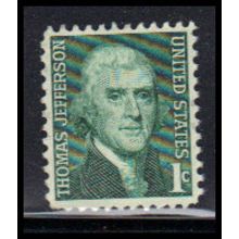 Used 1278 1c Thomas Jefferson Fine KA8427