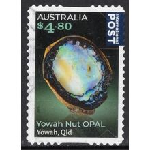 AUSTRALIA: 2025, $4.80 YOWAH NUT OPAL INTERNATIONAL POST, USED S/A. 394/5
