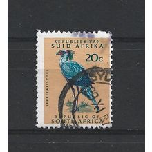 SouthAfrica.SG208 20c Secretary Bird.Variety Unchecked.Fine Used.Aug25p