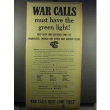 1942 Bell New York Telephone Company Ad - War Calls