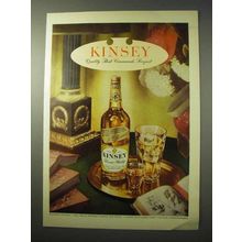 1950 Kinsey Blended Whiskey Ad - Commands Respect