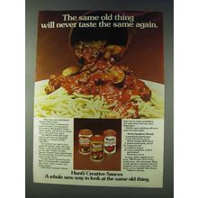 1978 Hunt's Tomato Sauce Ad - Never Taste the Same
