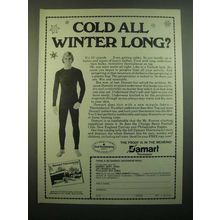 1980 Damart Thermawear Ad - Cold All Winter Long?