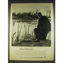 1963 Lloyds Bank Ad - Away from it all