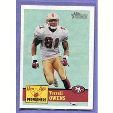 2002 Topps Heritage #NAP6 Terrell Owens 49ers FB