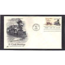 FDC Art Craft 1897A 2c Locomotive 18c Surry (Cachet-U/A) CV00113