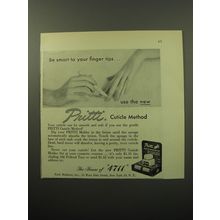 1950 House of 4711 Pritti Cuticle Molder Set Ad - Be smart to your finger tips