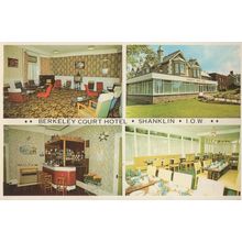 Berkeley Court Hotel Isle Of Wight Shanklin PB 1970s Postcard