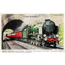 Lord Rodney British Railways Southern Region Train Old Postcard