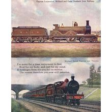 Midland Scotch Express Near Hendon Alpha Railway 2x Postcard s