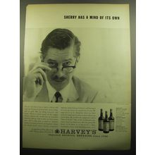 1957 Harvey's Sherry Ad - Sherry has a mind of its own